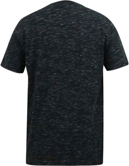 D555 ORSTON Reno Fabric Crew Neck T-Shirt With Chest Embroidery Black Reno - Camisetas - Camisetas - 2XL-14XL