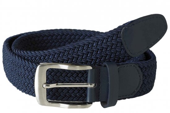 D555 Dani Braided Belt Navy - Cinturones - Cinturones W40-W70/2XL-8XL