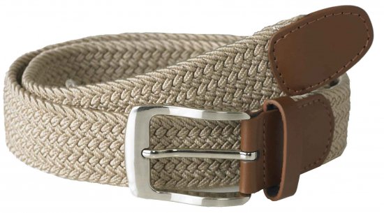 D555 Frank Braided Belt Stone - Cinturones - Cinturones W40-W70/2XL-8XL