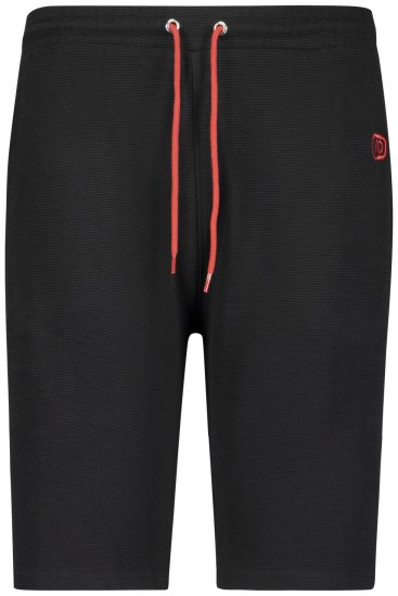 Adamo Marcel Ottoman Sweatshorts Black - Pantalones y cortos de chándal - Pantalones y Pantalones cortos de chándal - 2XL-12XL