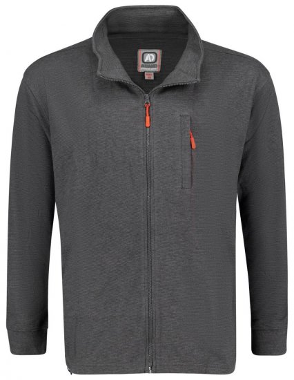 Adamo 159114 Chaqueta de chándal Ottoman Gris oscuro - Sudaderas - Sudaderas 2XL-12XL