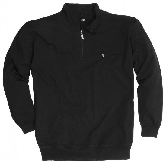 Adamo Athen Sweatshirt Half Zipper Black - Sudaderas - Sudaderas 2XL-12XL