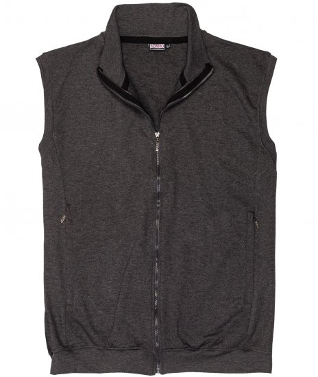 Adamo Athen Sweatvest Full Zipper Charcoal - Sudaderas - Sudaderas 2XL-12XL