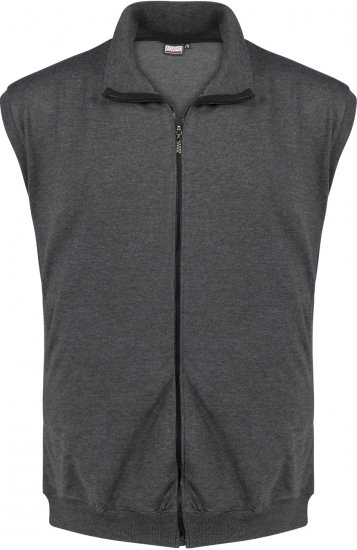 Adamo Athen Sweatvest Full Zipper Charcoal - Sudaderas - Sudaderas 2XL-12XL