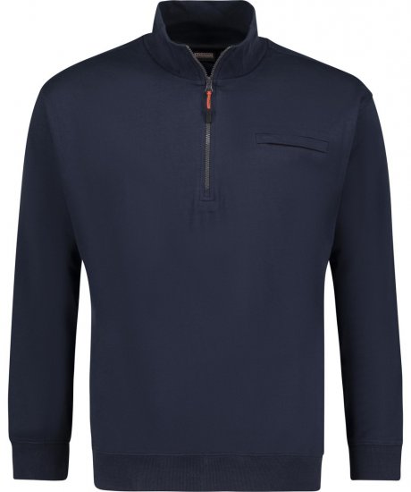 Adamo 159305 Sudadera con cuello alto y cremallera Azul oscuro - Sudaderas - Sudaderas 2XL-12XL