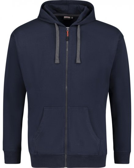 Adamo 159306 Sudadera con capucha y cremallera Azul oscuro - Sudaderas - Sudaderas 2XL-12XL