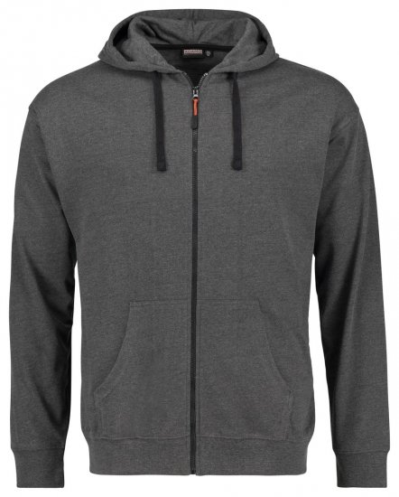 Adamo 159306 Sudadera con capucha y cremallera Gris oscuro jaspeado - Sudaderas - Sudaderas 2XL-12XL