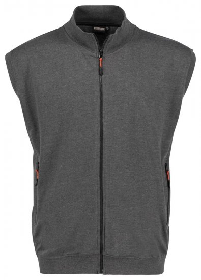 Adamo 159307 Chaleco de sudadera Gris oscuro jaspeado - Sudaderas - Sudaderas 2XL-12XL