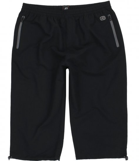 Adamo Oskar Capri Shorts Black - Pantalones y cortos de chándal - Pantalones y Pantalones cortos de chándal - 2XL-12XL