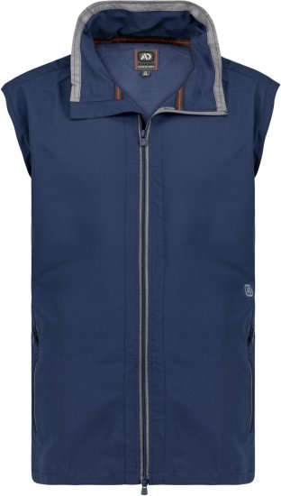 Adamo Orlando Fitness Vest Full Zipper Navy - Ropa deportiva - Ropa Deportiva 2XL-10XL