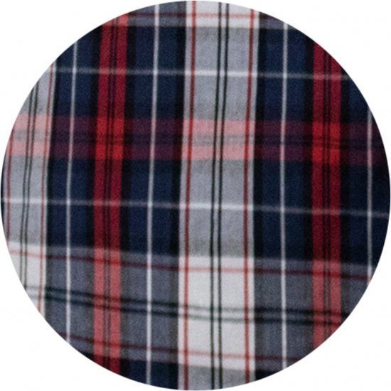 D555 Shields Button Down Collar Short Sleeve Shirt With Pocket Red Check - Camisas - Camisas 2XL-10XL