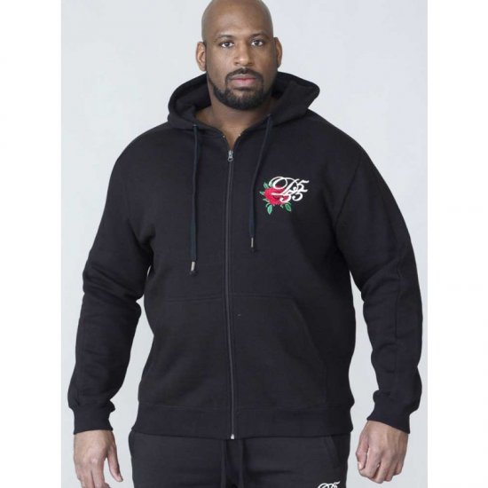 D555 Verlin Couture Full Zip Hoodie Black - Sudaderas - Sudaderas 2XL-12XL