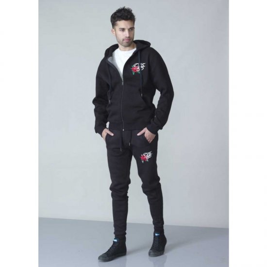 D555 Verlin Couture Full Zip Hoodie Black - Sudaderas - Sudaderas 2XL-12XL