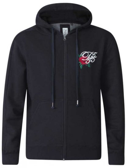 D555 Verlin Couture Full Zip Hoodie Black - Sudaderas - Sudaderas 2XL-12XL