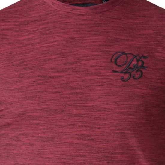D555 Chalmer Couture Space Dye T-shirt Red - Camisetas - Camisetas - 2XL-14XL