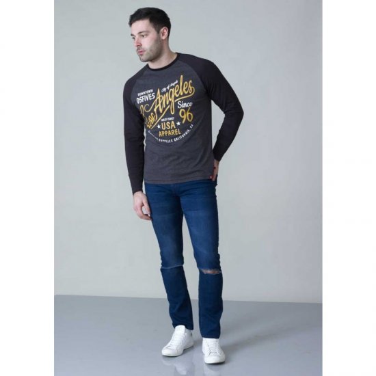 D555 Neill Long Sleeve T-shirt Black - Camisetas - Camisetas - 2XL-14XL