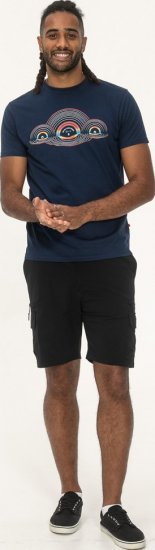 D555 Cheltenham Record With Reflection Printed T-shirt French Navy - Camisetas - Camisetas - 2XL-14XL