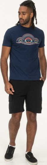 D555 Cheltenham Record With Reflection Printed T-shirt French Navy - Camisetas - Camisetas - 2XL-14XL