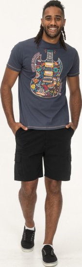 D555 Stockport Multi Coloured Guitar Printed T-Shirt Denim - Camisetas - Camisetas - 2XL-14XL