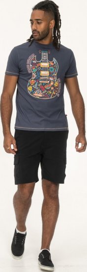 D555 Stockport Multi Coloured Guitar Printed T-Shirt Denim - Camisetas - Camisetas - 2XL-14XL