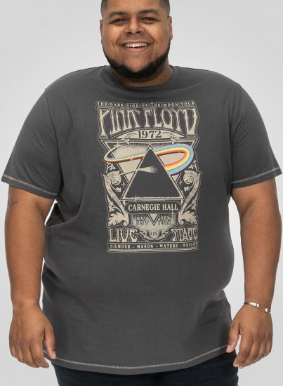 D555 HANLEY Official Pink Floyd Crew Neck T-Shirt Dark Grey TALL SIZES - ROPA DE HOMBRE MT-6XLT - Tamaños de talle alto