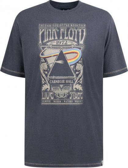 D555 HANLEY Official Pink Floyd Crew Neck T-Shirt Dark Grey TALL SIZES - ROPA DE HOMBRE MT-6XLT - Tamaños de talle alto