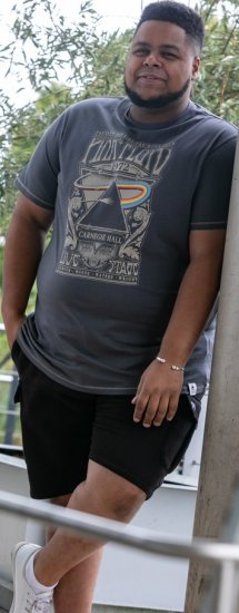 D555 HANLEY Official Pink Floyd Crew Neck T-Shirt Dark Grey TALL SIZES - ROPA DE HOMBRE MT-6XLT - Tamaños de talle alto