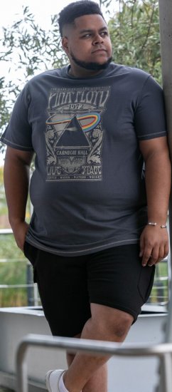 D555 HANLEY Official Pink Floyd Crew Neck T-Shirt Dark Grey TALL SIZES - ROPA DE HOMBRE MT-6XLT - Tamaños de talle alto