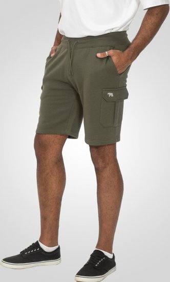 D555 Wigan 1 Elasticated Waist Fleece Cargo Shorts Khaki - Pantalones y cortos de chándal - Pantalones y Pantalones cortos de chándal - 2XL-12XL
