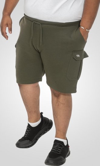 D555 Wigan 1 Elasticated Waist Fleece Cargo Shorts Khaki - Pantalones y cortos de chándal - Pantalones y Pantalones cortos de chándal - 2XL-12XL