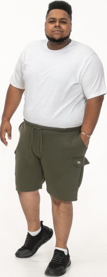 D555 Wigan 1 Elasticated Waist Fleece Cargo Shorts Khaki - Pantalones y cortos de chándal - Pantalones y Pantalones cortos de chándal - 2XL-12XL