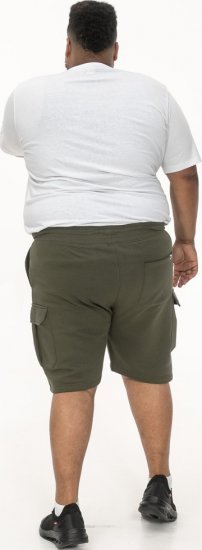 D555 Wigan 1 Elasticated Waist Fleece Cargo Shorts Khaki - Pantalones y cortos de chándal - Pantalones y Pantalones cortos de chándal - 2XL-12XL
