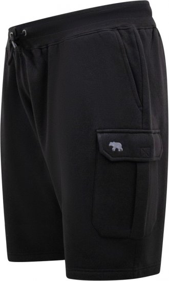 D555 Wigan 2 Elasticated Waist Fleece Cargo Shorts Black - Pantalones y cortos de chándal - Pantalones y Pantalones cortos de chándal - 2XL-12XL