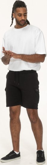 D555 Wigan 2 Elasticated Waist Fleece Cargo Shorts Black - Pantalones y cortos de chándal - Pantalones y Pantalones cortos de chándal - 2XL-12XL