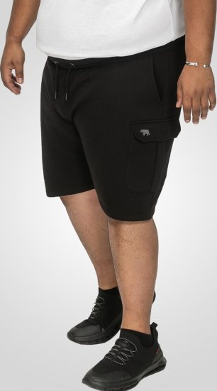 D555 Wigan 2 Elasticated Waist Fleece Cargo Shorts Black - Pantalones y cortos de chándal - Pantalones y Pantalones cortos de chándal - 2XL-12XL