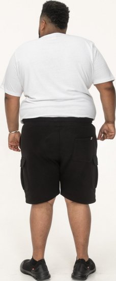 D555 Wigan 2 Elasticated Waist Fleece Cargo Shorts Black - Pantalones y cortos de chándal - Pantalones y Pantalones cortos de chándal - 2XL-12XL