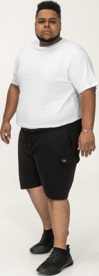 D555 Wigan 2 Elasticated Waist Fleece Cargo Shorts Black - Pantalones y cortos de chándal - Pantalones y Pantalones cortos de chándal - 2XL-12XL