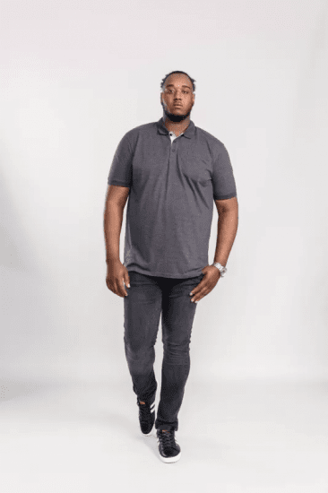 D555 Grant Polo Shirt Charcoal - Polos - Polos 2XL-8XL