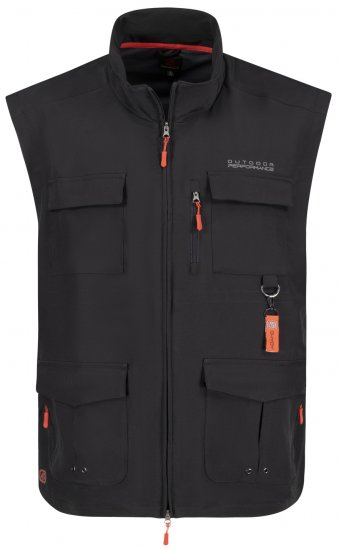 Adamo Tommy Outdoor Vest Black - Ropa deportiva - Ropa Deportiva 2XL-10XL