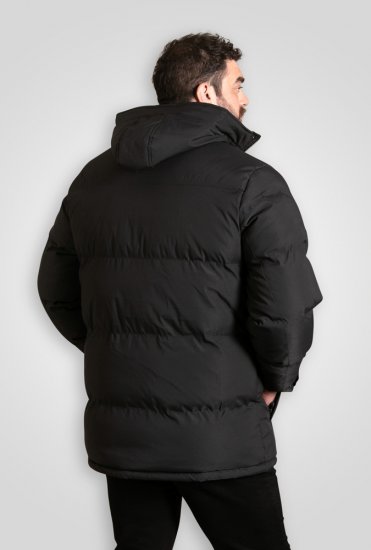 D555 Wolverhampton Quilted Padded Jacket with Hood Black - Chaquetas - Chaquetas Tallas Grandes 2XL-8XL