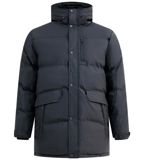 D555 Wolverhampton Quilted Padded Jacket with Hood Black - Chaquetas - Chaquetas Tallas Grandes 2XL-8XL