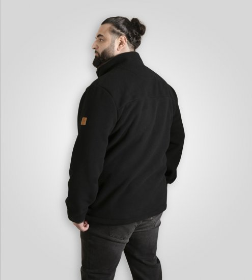 D555 Louth Micro Fleece Jacket with Sherpa Lining Black - Chaquetas - Chaquetas Tallas Grandes 2XL-8XL