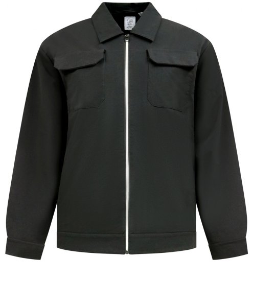 D555 Wimbledon Couture Stretch Jacket with Zipper Black - Chaquetas - Chaquetas Tallas Grandes 2XL-8XL