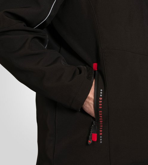 D555 Fretwell Padded Softshell Jacket with Detachable Hood Black - Chaquetas - Chaquetas Tallas Grandes 2XL-8XL