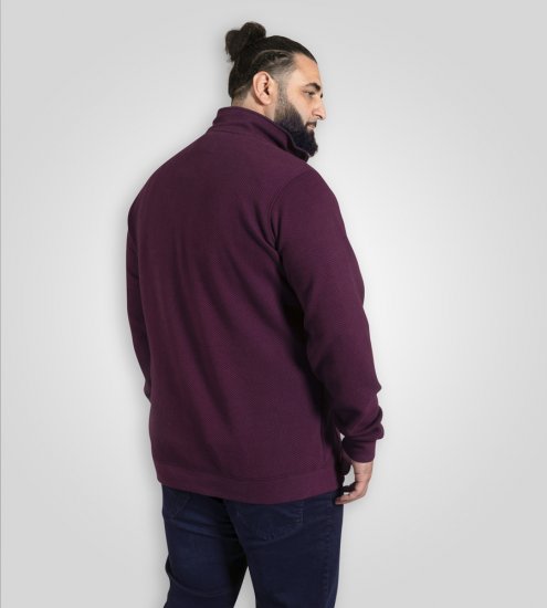 D555 Lancaster Sudadera Acolchada Burdeos - Sudaderas - Sudaderas 2XL-12XL
