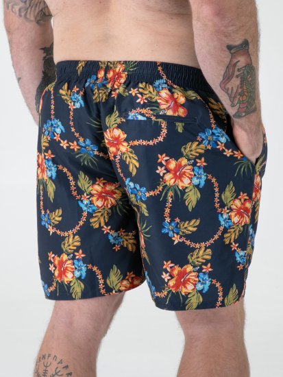 D555 Dawson AO Bañador con Estampado Hawaiano Azul Marino - Ropa interior - Ropa interior 2XL-8XL