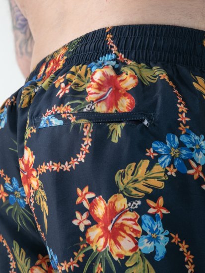 D555 Dawson AO Bañador con Estampado Hawaiano Azul Marino - Ropa interior - Ropa interior 2XL-8XL