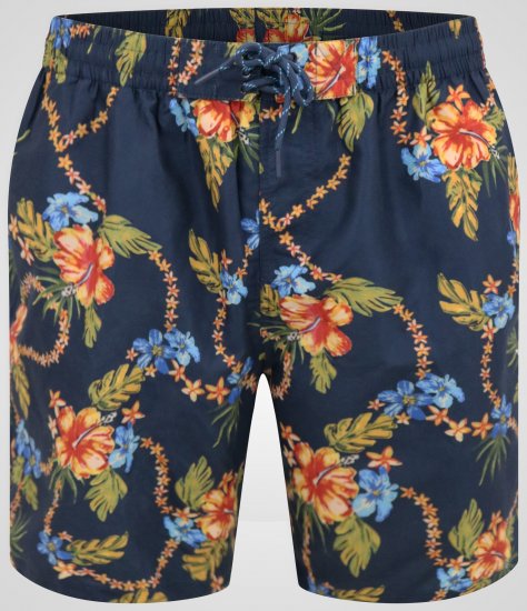 D555 Dawson AO Bañador con Estampado Hawaiano Azul Marino - Ropa interior - Ropa interior 2XL-8XL