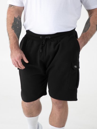 D555 Robinson 1 Pantalones Cortos Cargo de Felpa con Cintura Elástica Negros - Pantalones y cortos de chándal - Pantalones y Pantalones cortos de chándal - 2XL-12XL