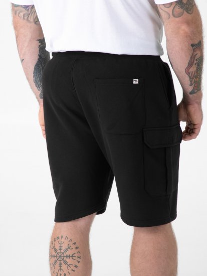 D555 Robinson 1 Pantalones Cortos Cargo de Felpa con Cintura Elástica Negros - Pantalones y cortos de chándal - Pantalones y Pantalones cortos de chándal - 2XL-12XL
